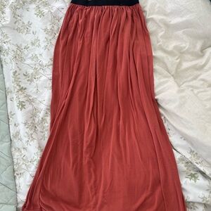 Elegant Rust and Black Women's Skirt